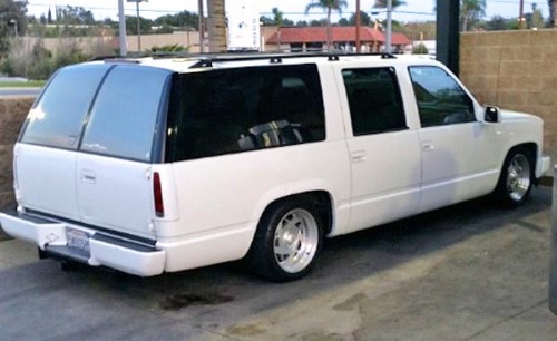 '94 Chevy Suburban Lowered SUV $4500-5000 Norco, CA 92860 WHITE